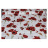 13.80 EURO/m - Patchworkstoff - geblümter Stoff -Poppy Days -Mohnblumen - weiß / rot
