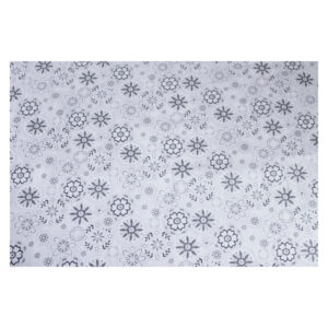 13.80 EURO/m - Patchworkstoff, Scarlet Stitches, Blumen, Kreise, weiß/grau