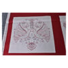 13.80 EURO/ m - Patchworkstoff, Scarlet Stitches, Schmetterlinge, Blumen, Panel 61 cm, rot/weiß – Bild 7