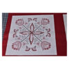 13.80 EURO/ m - Patchworkstoff, Scarlet Stitches, Schmetterlinge, Blumen, Panel 61 cm, rot/weiß – Bild 5