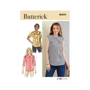 Butterick Schnittmuster - B6895 - Bluse mit großem Kragen