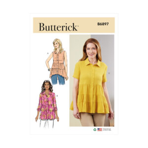 Butterick Schnittmuster - B6897 - Bluse mit Volants