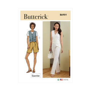 Butterick Schnittmuster - B6901 - Damenhose und sportliche Weste