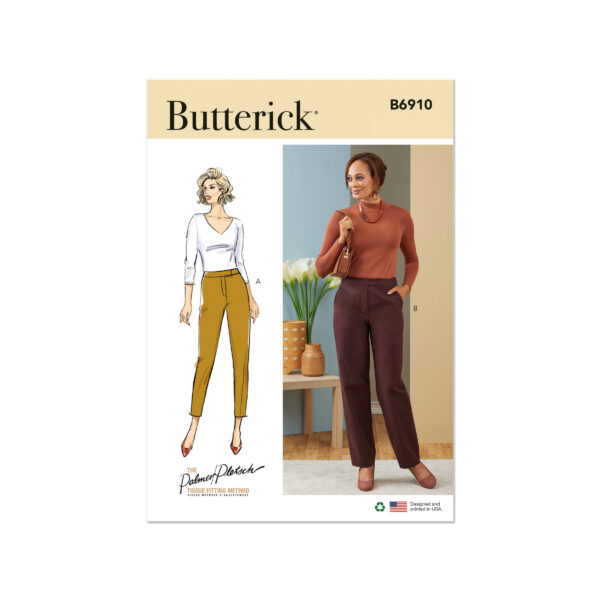 Butterick Schnittmuster - B6910 - schlichte Damenhose mit Eingriffstaschen