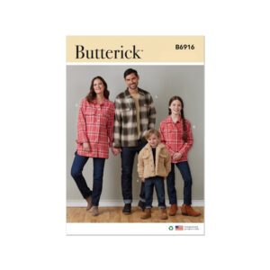 Butterick Schnittmuster - B6916 - Holzfällerhemden für die ganze Familie