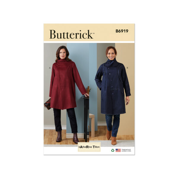 Butterick Schnittmuster - B6919 - Damenjacke, Kurzmantel
