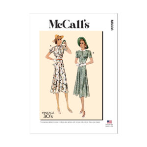 McCalls Schnittmuster M8338 - Vintage - Kleid der 30er Jahre