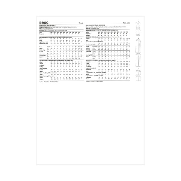 Butterick Schnittmuster - B6902 - Damenhose und sportliche Weste, starke Größen – Bild 6