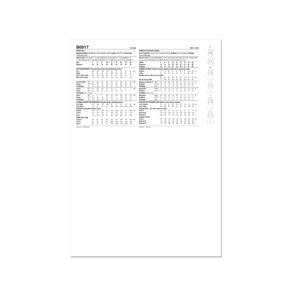 Butterick Schnittmuster - B6917 - schlichter Damenmantel ohne Kragen – Bild 7