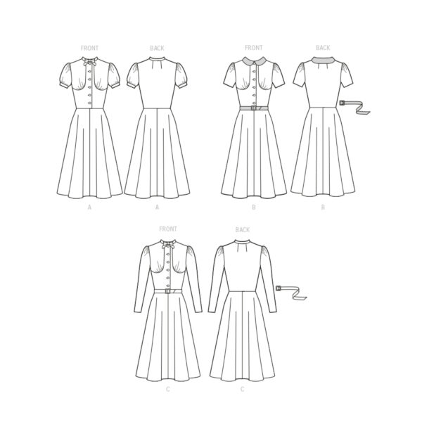 McCalls Schnittmuster M8338 - Vintage - Kleid der 30er Jahre – Bild 5