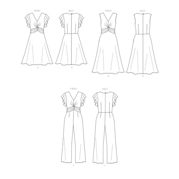Butterick Schnittmuster - B6893 - Sommerkleid, Overall – Bild 8