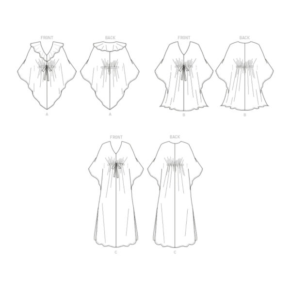 Butterick Schnittmuster - B6900 - Bluse oder Kleid für Strand und Freizeit – Bild 7