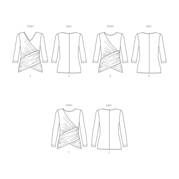 Butterick Schnittmuster - B6909 - tailliertes Damenshirt – Bild 8