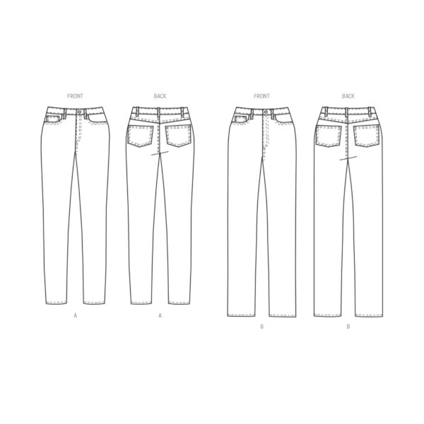 Butterick Schnittmuster - B6912 - Damenhose, Damenjeans, starke Größen – Bild 6