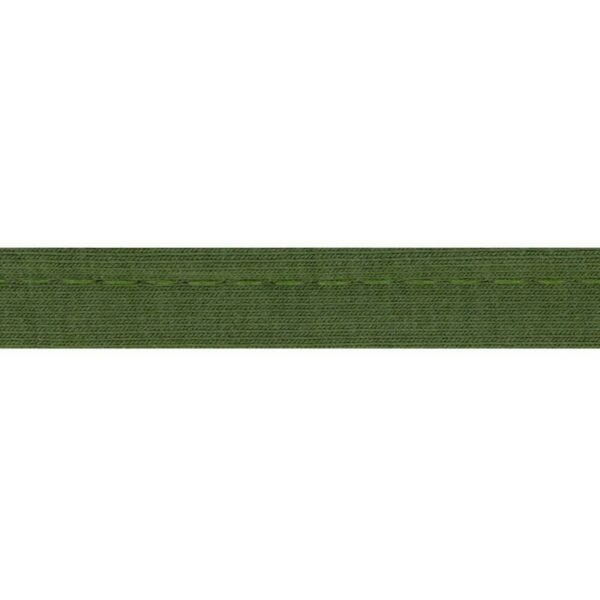 1.73 EURO/ m - Jersey  Paspelband - 3m Oaki Doki -  12mm - Grüntöne – Bild 2
