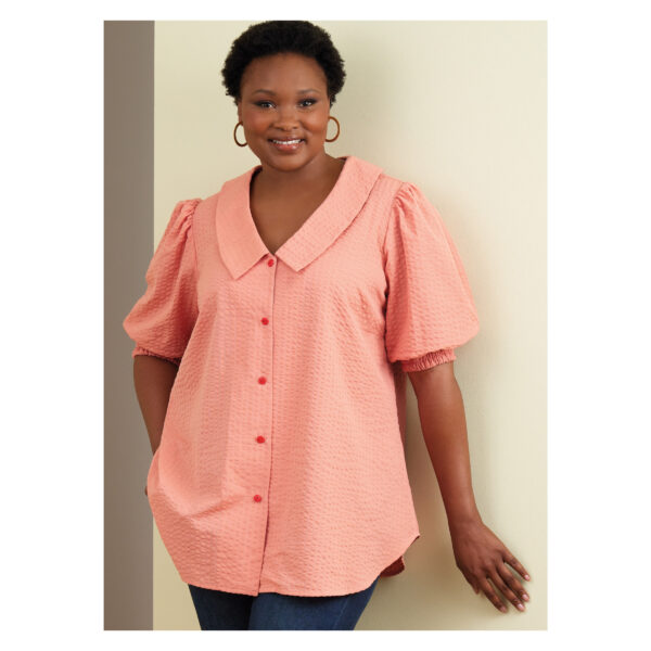 Butterick Schnittmuster - B6896 - Bluse mit großem Kragen, starke Größen – Bild 2