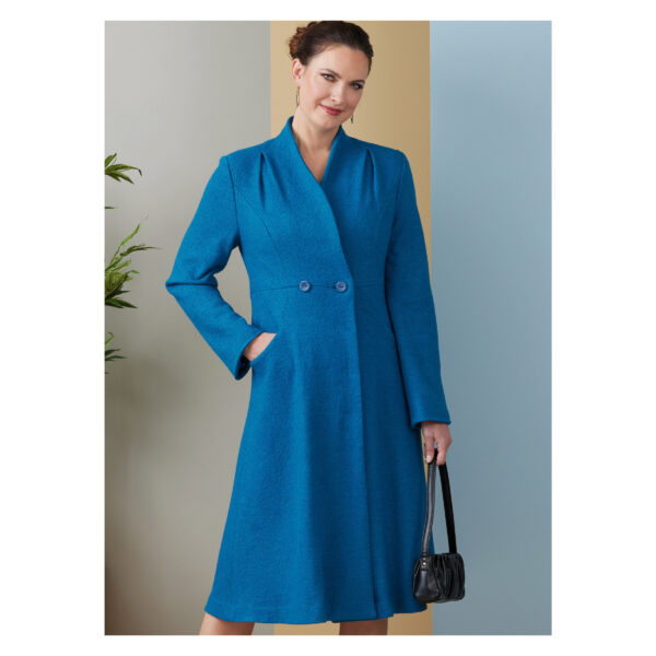 Butterick Schnittmuster - B6917 - schlichter Damenmantel ohne Kragen – Bild 2