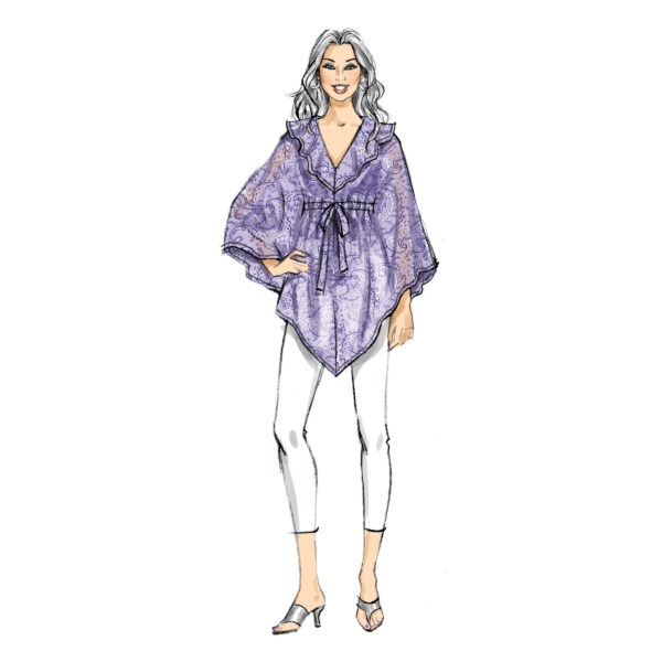 Butterick Schnittmuster - B6900 - Bluse oder Kleid für Strand und Freizeit – Bild 3