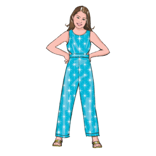 Butterick Schnittmuster - B6908 - außergewöhnlicher Kinderoverall, Sommerkleid – Bild 3
