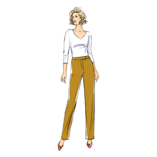 Butterick Schnittmuster - B6910 - schlichte Damenhose mit Eingriffstaschen – Bild 3