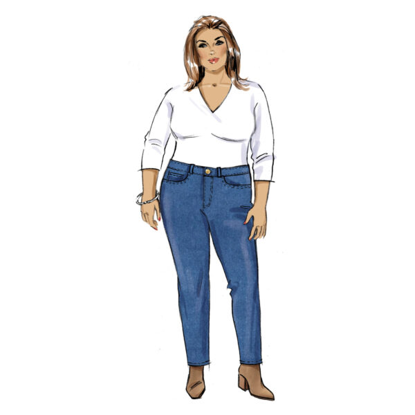 Butterick Schnittmuster - B6912 - Damenhose, Damenjeans, starke Größen – Bild 3