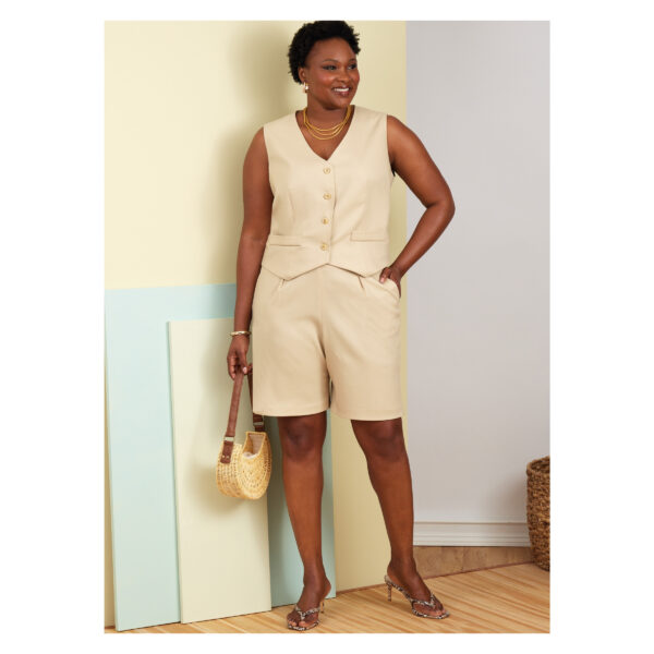 Butterick Schnittmuster - B6902 - Damenhose und sportliche Weste, starke Größen – Bild 4