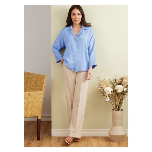 Butterick Schnittmuster - B6898 - Bluse mit  Reverskragen – Bild 5