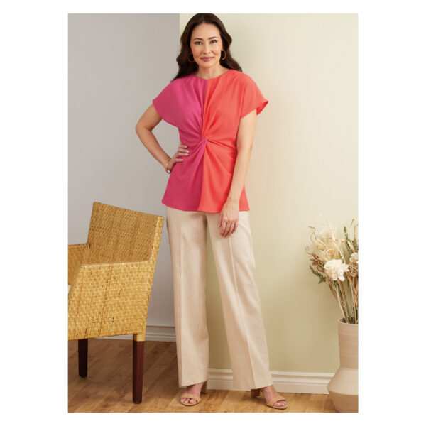 Butterick Schnittmuster - B6899 - Shirt mit verknoteter Taille – Bild 5