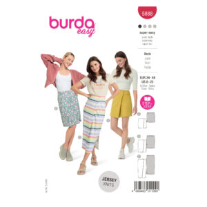 Burda Style Schnittmuster - gerader Rock - seitlicher Schlitz - Nr.5888