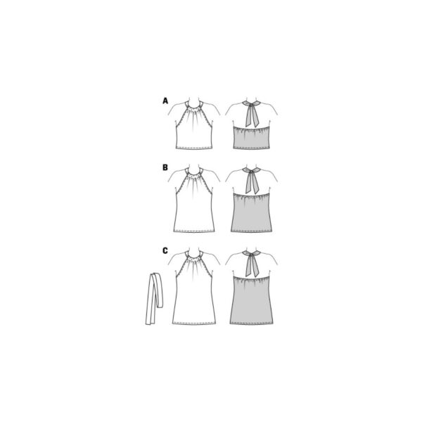 Burda Style Schnittmuster - Top - Neckholdertops - 3 Varianten - Nr.5891 – Bild 9