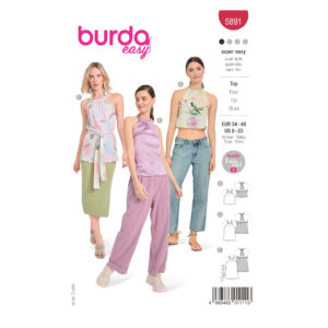 Burda Style Schnittmuster - Top - Neckholdertops - 3 Varianten - Nr.5891