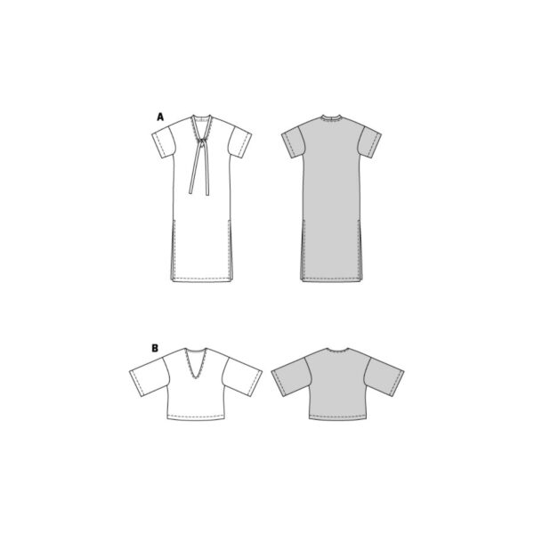 Burda Style Schnittmuster - Shirt und Kleid - Rundhalsausschnitt - Nr.5893 – Bild 9