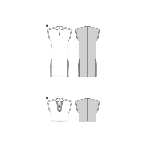 Burda Style Schnittmuster - Kleid und Tunika - Ausschnittschlitz - Nr.5894 – Bild 9