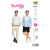 Burda Style Schnittmuster - Hemd - Schlupfhemden mit Stehkragen - Nr.5895