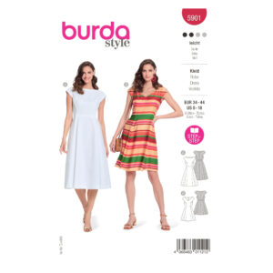 Burda Style Schnittmuster - Kleid - Kleider mit schwingendem Rock - Nr.5901
