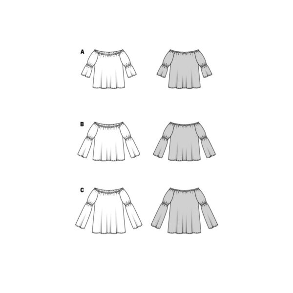 Burda Style Schnittmuster - Bluse - Carmenblusen - Varianten - Nr.5904 – Bild 10