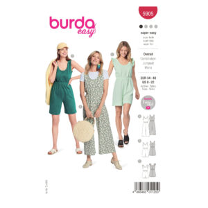 Burda Style Schnittmuster - Overall - Jumpsuite - Varianten - Nr.5905