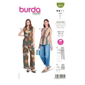 Burda Style Schnittmuster - Overall und Bluse - Jumpsuit und Shirt - Nr.5914
