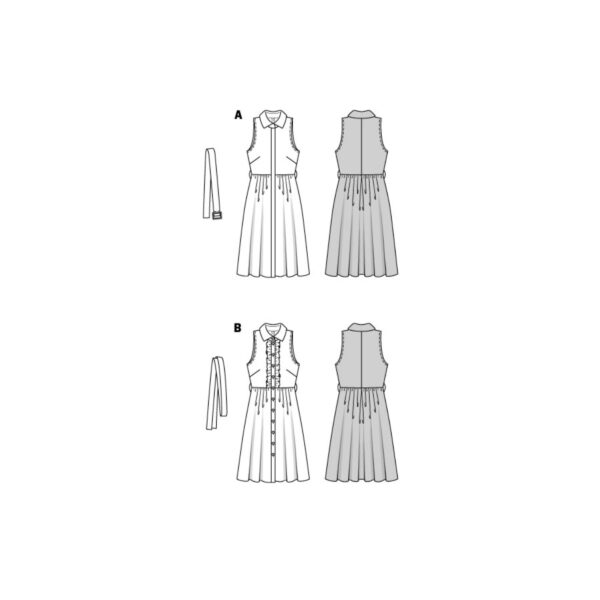 Burda Style Schnittmuster - Kleid - offene Schulter und Kragen - Nr.5916 – Bild 9