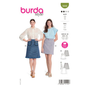Burda Style Schnittmuster - Rock - A-Linie - mit und ohne Bund - Nr.5930