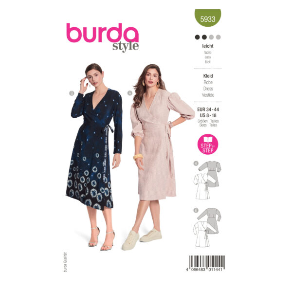 Burda Style Schnittmuster - Kleid - Wickelkleider - Nr.5933