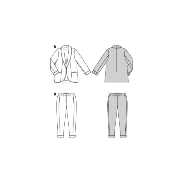 Burda Style Schnittmuster - Anzug - Kombination - Jacke und Hose - Nr.5935 – Bild 9
