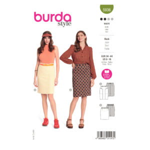 Burda Style Schnittmuster - Rock - figurbetonte Röcke - Gehschlitz - Nr.5936