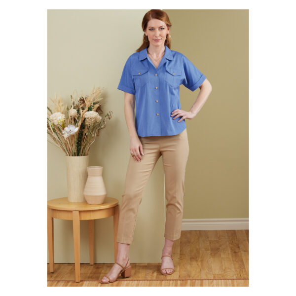 Butterick Schnittmuster - B6898 - Bluse mit  Reverskragen – Bild 6