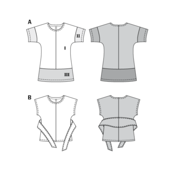Burda Style - Schnittmuster - Shirt - Kurzarmshirt und Longshirt - 6330 – Bild 5