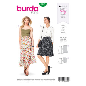 Burda Style Schnittmuster - Rock - Wickelrock - Nr.6340