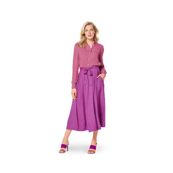 Burda Style Schnittmuster - Rock - kurz und lang mit Kellerfalten - Nr.6341 – Bild 2