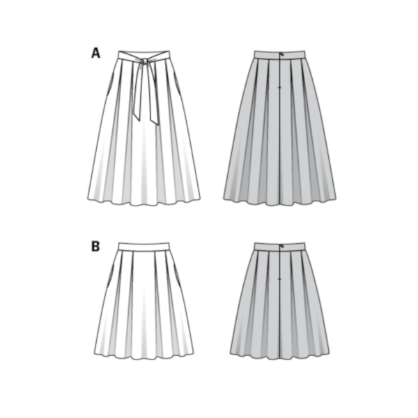 Burda Style Schnittmuster - Rock - kurz und lang mit Kellerfalten - Nr.6341 – Bild 5