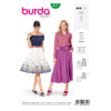 Burda Style Schnittmuster - Rock - kurz und lang mit Kellerfalten - Nr.6341