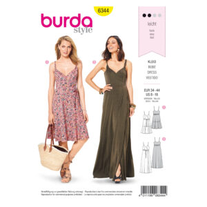 Burda Style Schnittmuster - Kleid - Trägerkleid und Abendkleid - Nr.6344